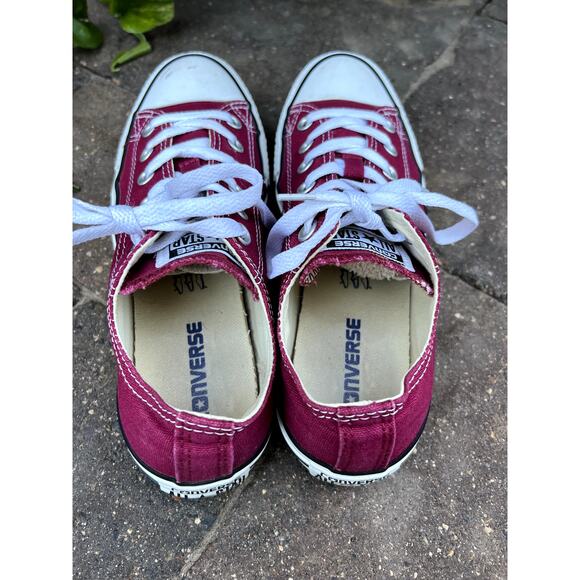 Converse Chuck Taylor All Star red low top trainers mens size 6, womens size 8 - Picture 4 of 6